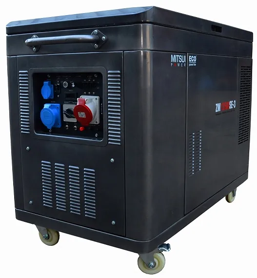 Бензиновый генератор Mitsui Power ZM 12500 SE-3 в кожухе с АВР