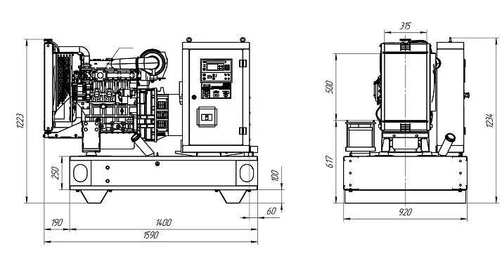 Дизельный генератор ПСМ ADP-16 в контейнере