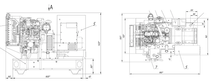 Дизельный генератор ПСМ ADP-50 с АВР