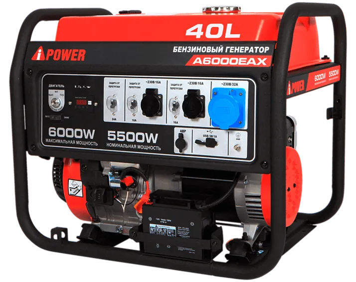Портативный бензиновый генератор A-iPower A6000EAX