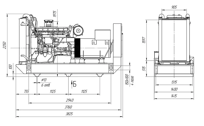 Дизельный генератор ПСМ ADV-460 с АВР