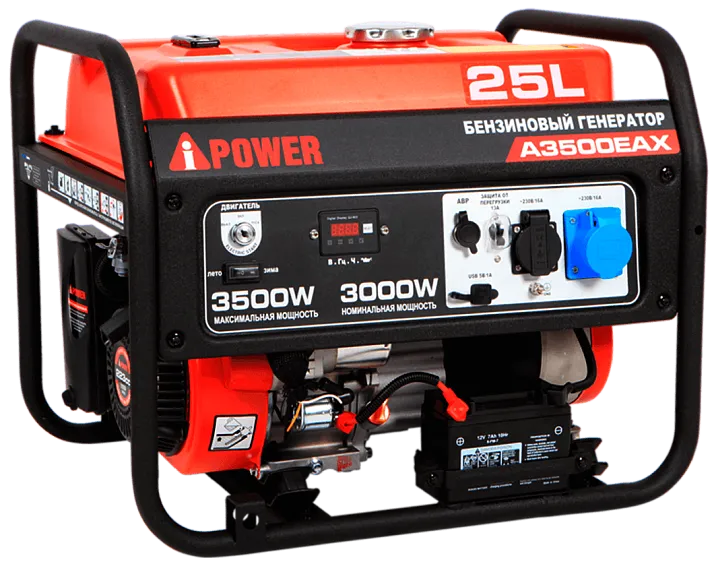 Портативный бензиновый генератор A-iPower A3500EAX