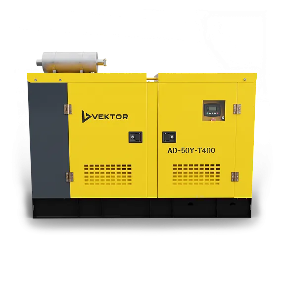 Дизельный генератор VEKTOR AD-50Y-T400 в шумозащитном кожухе