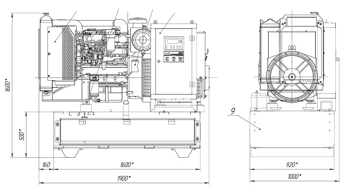 Дизельный генератор ПСМ ADP-80 с АВР