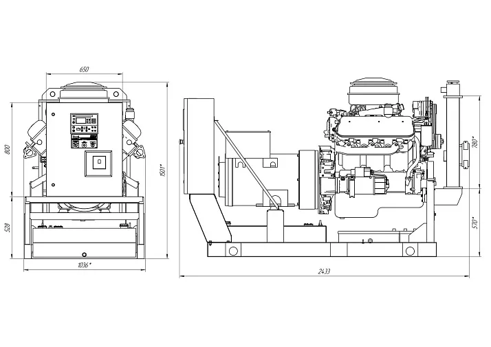 Дизельный генератор ПСМ АД-75 (ЯМЗ) в контейнере