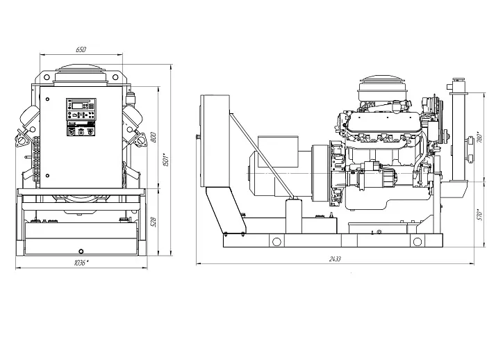 Дизельный генератор ПСМ АД-60 (ЯМЗ) с АВР