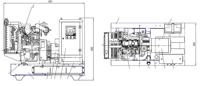 Дизельный генератор ПСМ ADP-20 в контейнере