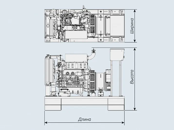 Дизельный генератор Yanmar YH 550 DTLA-5R в контейнере с АВР