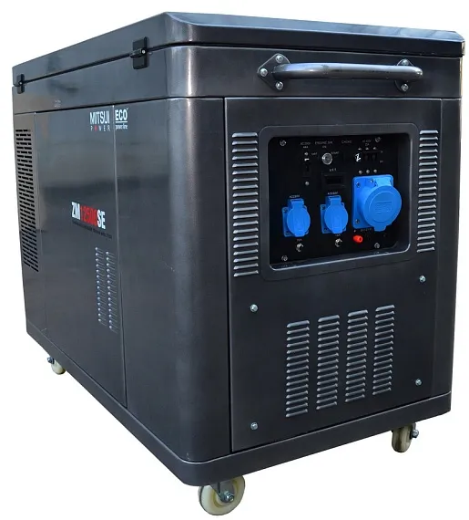 Бензиновый генератор Mitsui Power ZM 12500 SE в кожухе с АВР