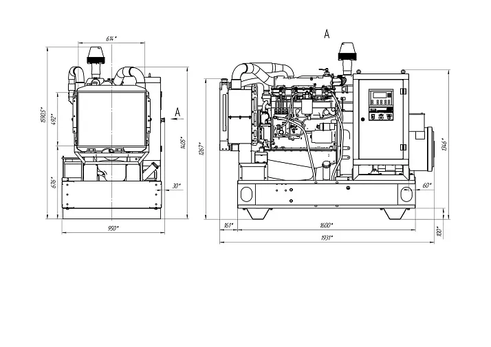 Дизельный генератор ПСМ АД-60 (ММЗ) в контейнере с АВР