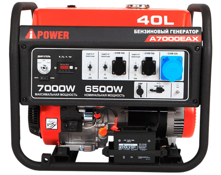Портативный бензиновый генератор A-iPower A7000EAX